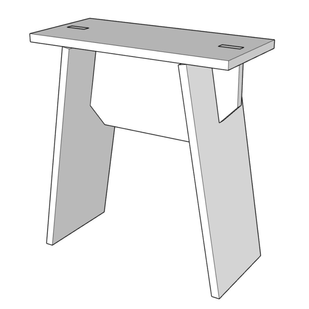 Knock Down End Table