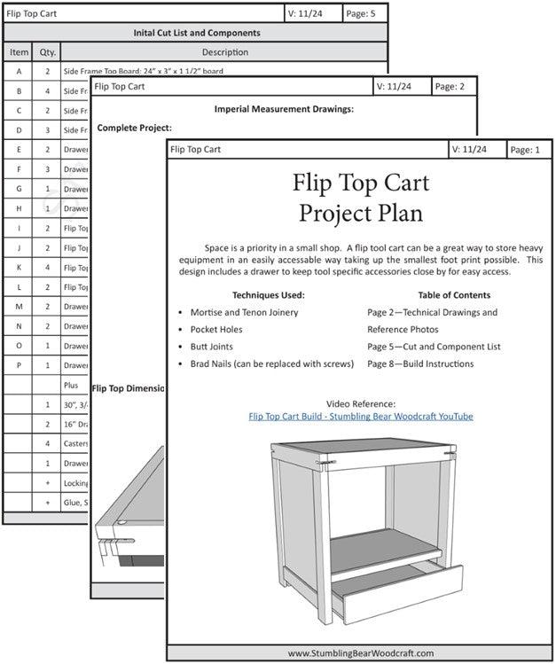 Flip Top Cart