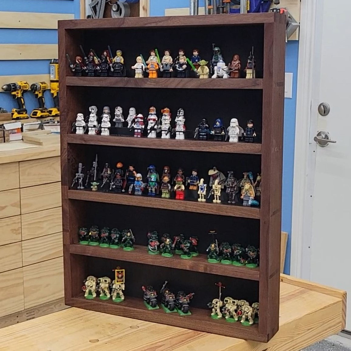 Short Figure Display Mini Figure Wall Display – Stumbling Bear Woodcraft
