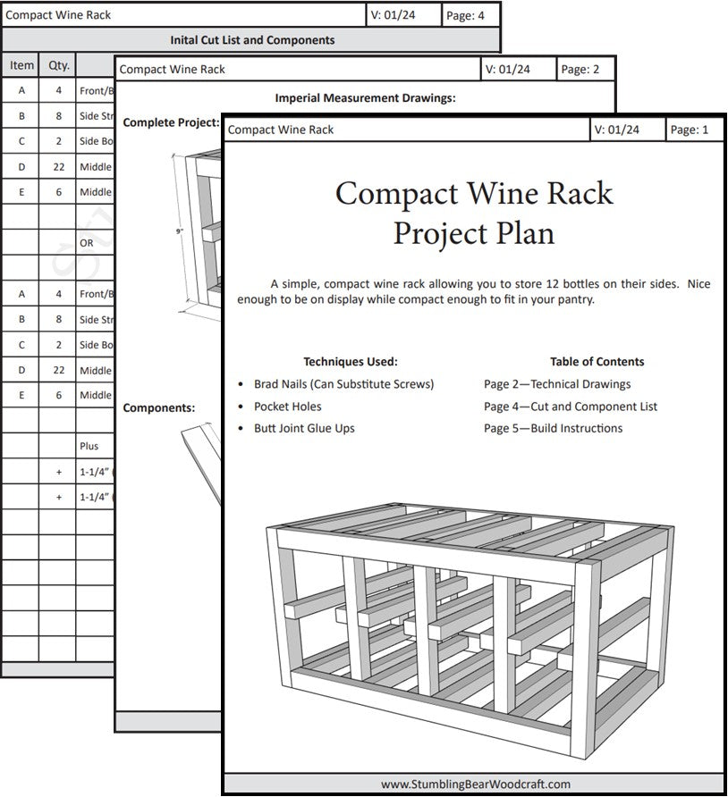Compact Wine Rack