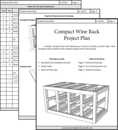 Compact Wine Rack